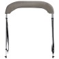 vidaXL 2-Bow Bimini Top Grau 180x150x110 cm vidaXL 2-Bow Bimini Top Grau 180x150x110 cm