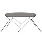 vidaXL 2-Bow Bimini Top Grau 180x150x110 cm vidaXL 2-Bow Bimini Top Grau 180x150x110 cm