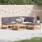 vidaXL 6-tlg. Garten-Lounge-Set mit Kissen Massivholz Akazie vidaXL 6-tlg. Garten-Lounge-Set mit Kissen Massivholz Akazie