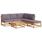 vidaXL 6-tlg. Garten-Lounge-Set mit Kissen Massivholz Akazie vidaXL 6-tlg. Garten-Lounge-Set mit Kissen Massivholz Akazie