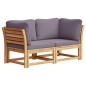 vidaXL Gartensofa mit Kissen 2-Sitzer Massivholz Akazie vidaXL Gartensofa mit Kissen 2-Sitzer Massivholz Akazie