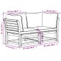 vidaXL Gartensofa mit Kissen 2-Sitzer Massivholz Akazie vidaXL Gartensofa mit Kissen 2-Sitzer Massivholz Akazie