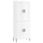 vidaXL Highboard Hochglanz-Weiß 69,5x34x180 cm Holzwerkstoff vidaXL Highboard Hochglanz-Weiß 69,5x34x180 cm Holzwerkstoff