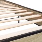 vidaXL Bettgestell Sonoma-Eiche 90x190 cm Holzwerkstoff und Metall vidaXL Bettgestell Sonoma-Eiche 90x190 cm Holzwerkstoff und Metall