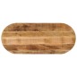 vidaXL Tischplatte 120x60x2,5 cm Oval Raues Massives Mangoholz vidaXL Tischplatte 120x60x2,5 cm Oval Raues Massives Mangoholz