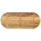 vidaXL Tischplatte 120x60x2,5 cm Oval Raues Massives Mangoholz vidaXL Tischplatte 120x60x2,5 cm Oval Raues Massives Mangoholz