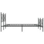 vidaXL Bettgestell mit Kopf- und Fußteil Metall Schwarz 137x190 cm vidaXL Bettgestell mit Kopf- und Fußteil Metall Schwarz 137x190 cm
