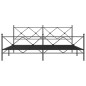 vidaXL Bettgestell mit Kopf- und Fußteil Metall Schwarz 200x200 cm vidaXL Bettgestell mit Kopf- und Fußteil Metall Schwarz 200x200 cm