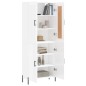 vidaXL Highboard Hochglanz-Weiß 69,5x34x180 cm Holzwerkstoff vidaXL Highboard Hochglanz-Weiß 69,5x34x180 cm Holzwerkstoff