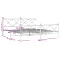 vidaXL Bettgestell mit Kopf- und Fußteil Metall Schwarz 200x200 cm vidaXL Bettgestell mit Kopf- und Fußteil Metall Schwarz 200x200 cm