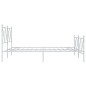 vidaXL Bettgestell mit Kopf- und Fußteil Metall Weiß 150x200 cm vidaXL Bettgestell mit Kopf- und Fußteil Metall Weiß 150x200 cm