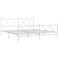 vidaXL Bettgestell mit Kopf- und Fußteil Metall Weiß 180x200 cm vidaXL Bettgestell mit Kopf- und Fußteil Metall Weiß 180x200 cm