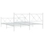 vidaXL Bettgestell mit Kopf- und Fußteil Metall Weiß 180x200 cm vidaXL Bettgestell mit Kopf- und Fußteil Metall Weiß 180x200 cm