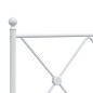 vidaXL Bettgestell mit Kopf- und Fußteil Metall Weiß 180x200 cm vidaXL Bettgestell mit Kopf- und Fußteil Metall Weiß 180x200 cm