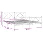 vidaXL Bettgestell mit Kopf- und Fußteil Metall Weiß 180x200 cm vidaXL Bettgestell mit Kopf- und Fußteil Metall Weiß 180x200 cm
