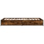 vidaXL Bettgestell Räuchereiche 75x190 cm Holzwerkstoff und Metall vidaXL Bettgestell Räuchereiche 75x190 cm Holzwerkstoff und Metall