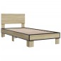 vidaXL Bettgestell Sonoma-Eiche 90x190 cm Holzwerkstoff und Metall vidaXL Bettgestell Sonoma-Eiche 90x190 cm Holzwerkstoff und Metall