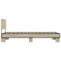 vidaXL Bettgestell Sonoma-Eiche 90x190 cm Holzwerkstoff und Metall vidaXL Bettgestell Sonoma-Eiche 90x190 cm Holzwerkstoff und Metall