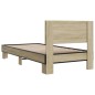 vidaXL Bettgestell Sonoma-Eiche 90x190 cm Holzwerkstoff und Metall vidaXL Bettgestell Sonoma-Eiche 90x190 cm Holzwerkstoff und Metall