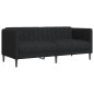vidaXL 3-tlg. Sofagarnitur Schwarz Stoff vidaXL 3-tlg. Sofagarnitur Schwarz Stoff