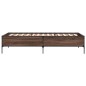 vidaXL Bettgestell Braun Eichen-Optik 90x190 cm Holzwerkstoff Metall vidaXL Bettgestell Braun Eichen-Optik 90x190 cm Holzwerkstoff Metall
