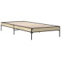 vidaXL Bettgestell Sonoma-Eiche 90x200 cm Holzwerkstoff und Metall vidaXL Bettgestell Sonoma-Eiche 90x200 cm Holzwerkstoff und Metall