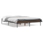 vidaXL Bettgestell Braun Eichen-Optik 135x190 cm Holzwerkstoff Metall vidaXL Bettgestell Braun Eichen-Optik 135x190 cm Holzwerkstoff Metall