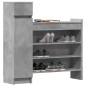 vidaXL Schuhschrank Betongrau 100,5x28x100 cm Holzwerkstoff vidaXL Schuhschrank Betongrau 100,5x28x100 cm Holzwerkstoff