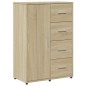 vidaXL Sideboard Sonoma-Eiche 60x31x84 cm Holzwerkstoff vidaXL Sideboard Sonoma-Eiche 60x31x84 cm Holzwerkstoff