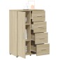 vidaXL Sideboard Sonoma-Eiche 60x31x84 cm Holzwerkstoff vidaXL Sideboard Sonoma-Eiche 60x31x84 cm Holzwerkstoff