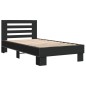 vidaXL Bettgestell Schwarz 90x200 cm Holzwerkstoff und Metall vidaXL Bettgestell Schwarz 90x200 cm Holzwerkstoff und Metall