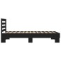 vidaXL Bettgestell Schwarz 90x200 cm Holzwerkstoff und Metall vidaXL Bettgestell Schwarz 90x200 cm Holzwerkstoff und Metall