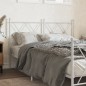 vidaXL Kopfteil Metall Weiß 140 cm vidaXL Kopfteil Metall Weiß 140 cm