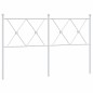 vidaXL Kopfteil Metall Weiß 140 cm vidaXL Kopfteil Metall Weiß 140 cm
