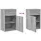 vidaXL Beistellschrank Grau Sonoma 56,5x39x90 cm Holzwerkstoff vidaXL Beistellschrank Grau Sonoma 56,5x39x90 cm Holzwerkstoff