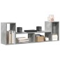 vidaXL TV-Schränke 2 Stk. Betongrau 75x30x50 cm Holzwerkstoff vidaXL TV-Schränke 2 Stk. Betongrau 75x30x50 cm Holzwerkstoff