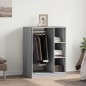 vidaXL Kleiderschrank Grau Sonoma 77x48x102 cm Holzwerkstoff vidaXL Kleiderschrank Grau Sonoma 77x48x102 cm Holzwerkstoff