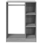 vidaXL Kleiderschrank Grau Sonoma 77x48x102 cm Holzwerkstoff vidaXL Kleiderschrank Grau Sonoma 77x48x102 cm Holzwerkstoff