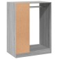vidaXL Kleiderschrank Grau Sonoma 77x48x102 cm Holzwerkstoff vidaXL Kleiderschrank Grau Sonoma 77x48x102 cm Holzwerkstoff