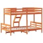 vidaXL Etagenbett 90x200/120x200 cm Wachsbraun Massivholz Kiefer vidaXL Etagenbett 90x200/120x200 cm Wachsbraun Massivholz Kiefer