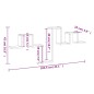 vidaXL Wandregal Grau Sonoma 104,5x10x43 cm Holzwerkstoff vidaXL Wandregal Grau Sonoma 104,5x10x43 cm Holzwerkstoff