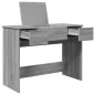 vidaXL Schminktisch mit Spiegel Grau Sonoma 100x45x76 cm vidaXL Schminktisch mit Spiegel Grau Sonoma 100x45x76 cm