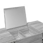 vidaXL Schminktisch mit Spiegel Grau Sonoma 100x45x76 cm vidaXL Schminktisch mit Spiegel Grau Sonoma 100x45x76 cm