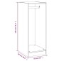 vidaXL Kleiderschrank Grau Sonoma 48x41x102 cm Holzwerkstoff vidaXL Kleiderschrank Grau Sonoma 48x41x102 cm Holzwerkstoff