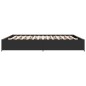 vidaXL Bettgestell Schwarz 160x200 cm Holzwerkstoff und Metall vidaXL Bettgestell Schwarz 160x200 cm Holzwerkstoff und Metall