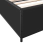 vidaXL Bettgestell Schwarz 160x200 cm Holzwerkstoff und Metall vidaXL Bettgestell Schwarz 160x200 cm Holzwerkstoff und Metall