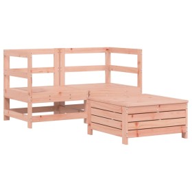 vidaXL 3-tlg. Garten-Sofagarnitur Massivholz Douglasie
