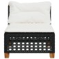 vidaXL Gartensofa ohne Armlehnen mit Kissen Schwarz Poly Rattan vidaXL Gartensofa ohne Armlehnen mit Kissen Schwarz Poly Rattan