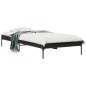 vidaXL Bettgestell Schwarz 90x190 cm Holzwerkstoff und Metall vidaXL Bettgestell Schwarz 90x190 cm Holzwerkstoff und Metall