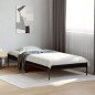 vidaXL Bettgestell Schwarz 90x190 cm Holzwerkstoff und Metall vidaXL Bettgestell Schwarz 90x190 cm Holzwerkstoff und Metall
